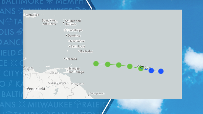 Tropical Storm Don in 2017