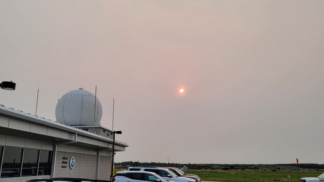 Smoky Sunrise in Baltimore