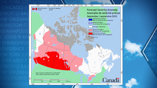 September wildfire threat