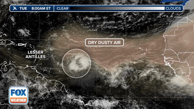 Dusty Air Tropical Storm Bret