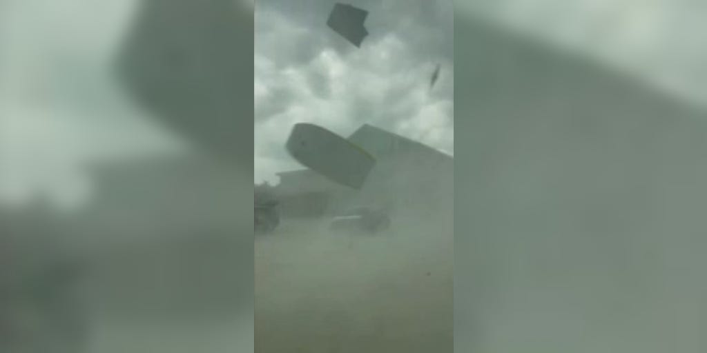 Watch: Tornado traps couple in car on Florida beach | Fox Weather