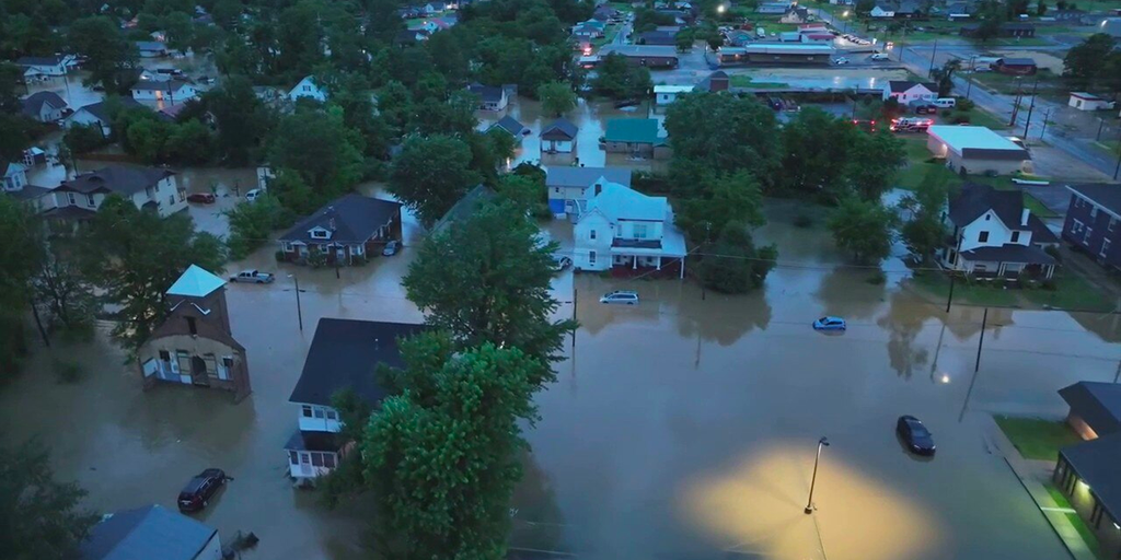 Drone video captures catastrophic western Kentucky flooding engulfing