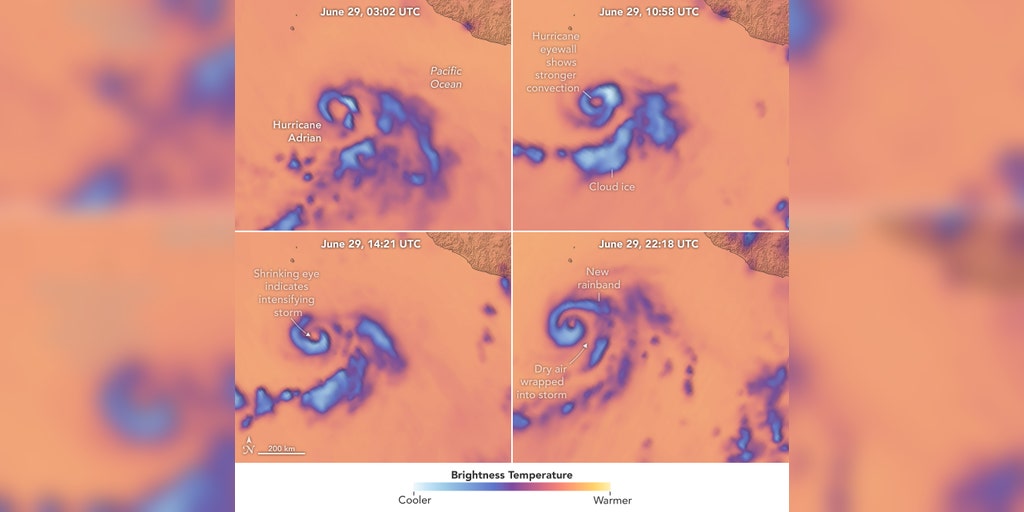 NASA's new TROPICS satellites show Hurricane Adrian's intensification