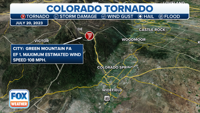 A tornado impacted Green Mountain Falls on Thursday in Colorado