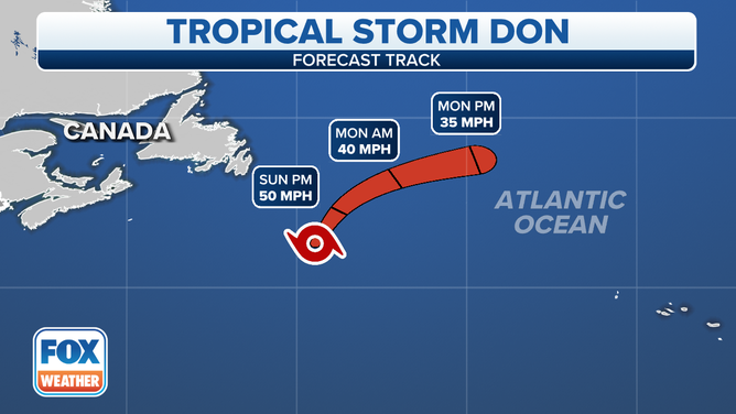 The latest information on Tropical Storm Don on July 23, 2023.