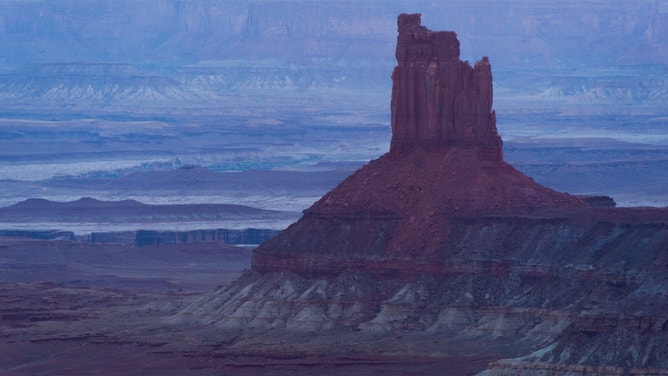 Candlestick Tower in Canyonlands National Park, Utah.