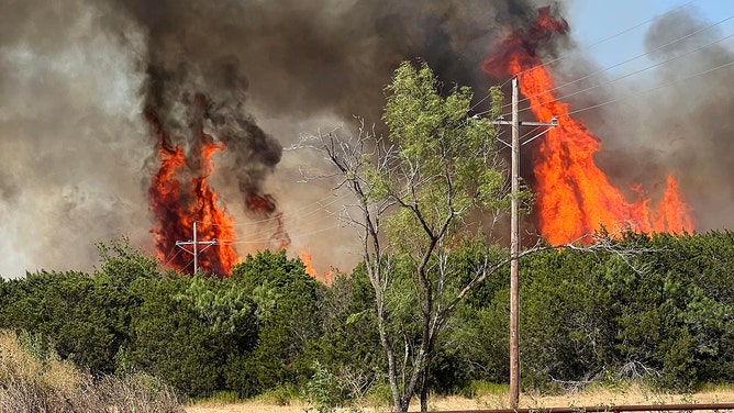 The Blum Fire in Hill County was sparked on Wednesday and has already engulfed approximately 250 acres with 0% containment, according to the Texas A&M Forest Service. Shockingly, five homes have already been destroyed, with over 25 buildings in immediate danger.