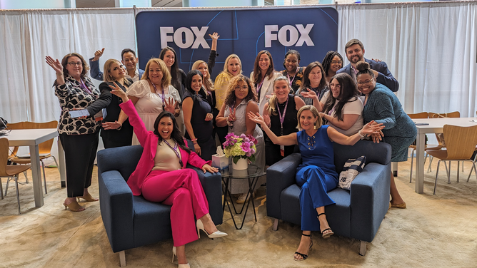 FOX Corporation members at the National Associated of Hispanic Journalists convention on July 13, 2023.