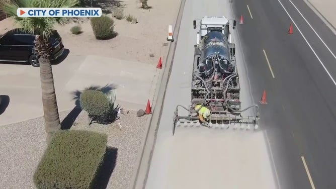 Phoenix unveiling new cool pavement to combat scorching temps (1)