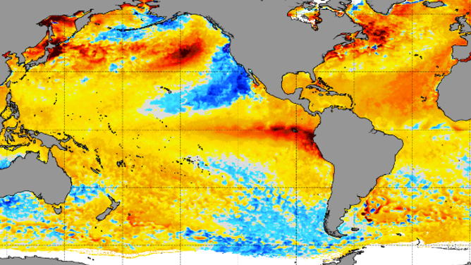 Current Sea Surface Temperature Anomalies