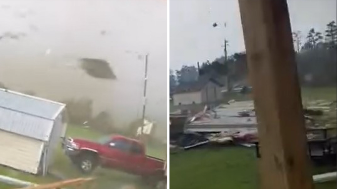 Severe storms brought gusty winds, large hail, and an EF-3 tornado to Dortches, North Carolina, on Wednesday.