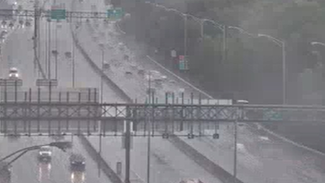 Storms impacting Northern Virginia on Friday, July 14, 2023.