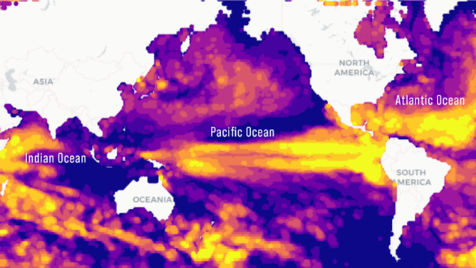 Ocean water temperatures