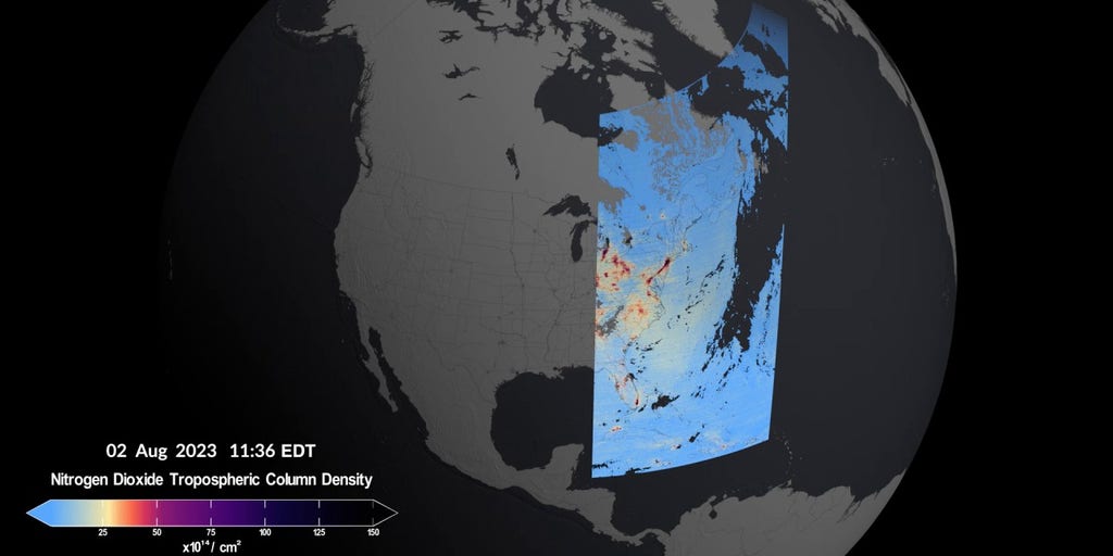 NASA Releases First Images From Pollution-monitoring Satellite In Space ...