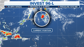 Invest 96L no longer expected to develop in Atlantic