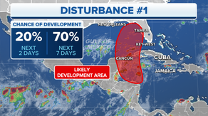 The Daily Weather Update from FOX Weather: All eyes on tropical disturbance headed for Gulf