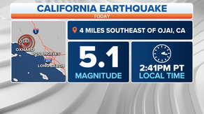 Magnitude 5.1 earthquake shakes Southern California Sunday as Hilary slams the region