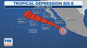 Tropical Depression Six-E on verge of becoming Tropical Storm Eugene in Eastern Pacific