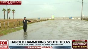 Harold weakens to tropical depression after dumping torrential rain on Texas