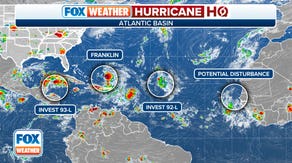 Hurricane Franklin among several systems being tracked in active Atlantic