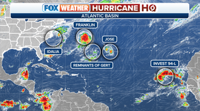 Tropical Storm Jose joins Invest 94L in active Atlantic as peak hurricane season nears