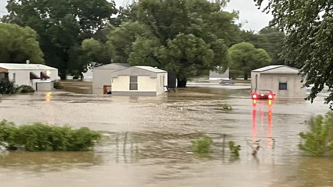 Flooding in Union City, Tennessee. August 4, 2023.