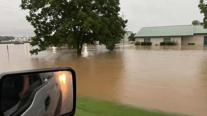 Flooding in Union City, Tennessee. August 4, 2023.