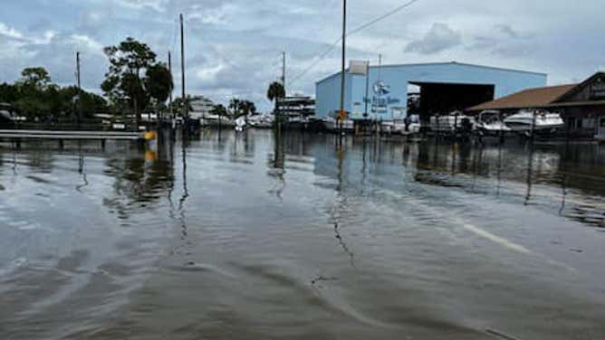 Flooding in Hernando Beach, Florida from Idalia. August 30, 2023.