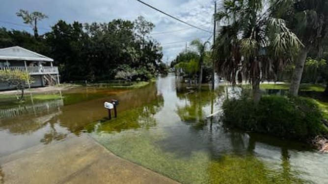 Flooding in Hernando Beach, Florida from Idalia. August 30, 2023.