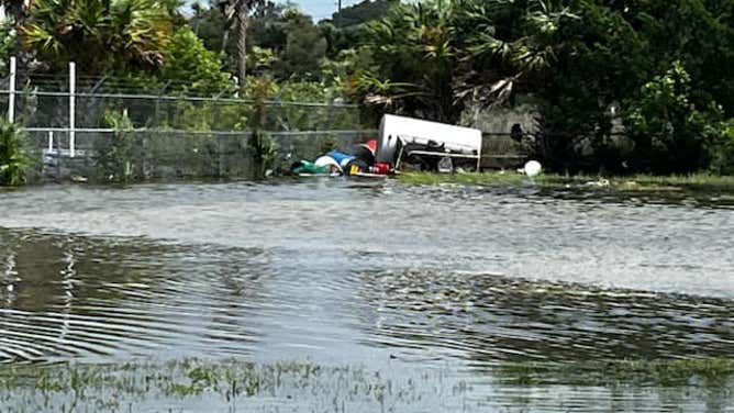 Flooding in Hernando Beach, Florida from Idalia. August 30, 2023.