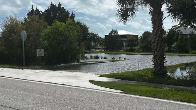 Flooding in Hernando Beach, Florida from Idalia. August 30, 2023.