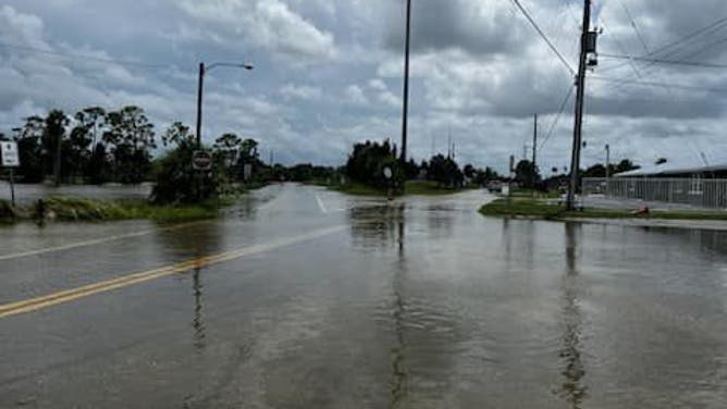 Flooding in Hernando Beach, Florida from Idalia. August 30, 2023.