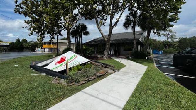 Flooding in Hernando Beach, Florida from Idalia. August 30, 2023.
