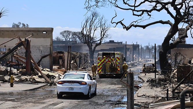 Hawaii Governor Josh Green and government officials gathered on Maui to survey wildfire damage and support affected individuals.