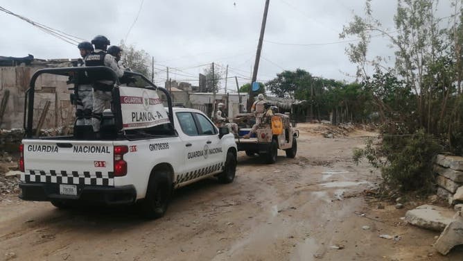 Recovery efforts in Baja California Sur after the passage of Hilary.