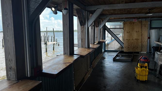 Clean-up efforts at 83 West.