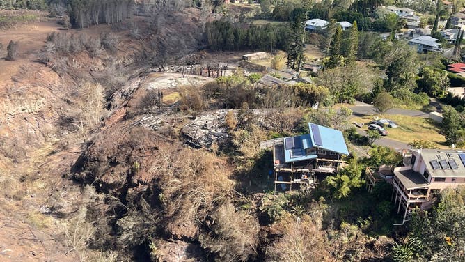 The Hawaii Department of Land and Natural Resources shared images of destruction from wildfires in Kula, Hawaii.