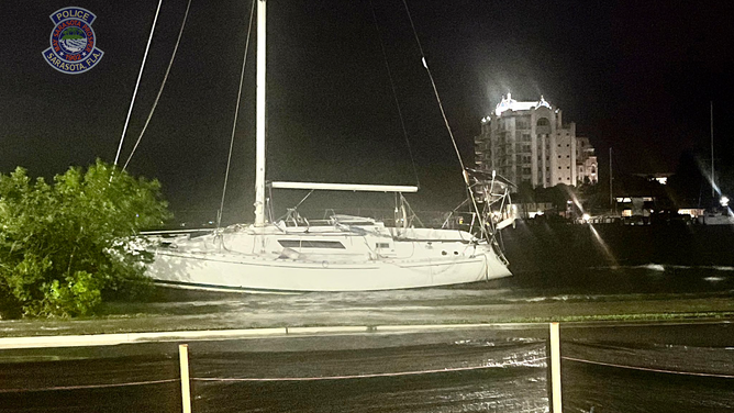 Several boats were damaged and sank in Marina Jacks Basin in Sarasota, Florida.