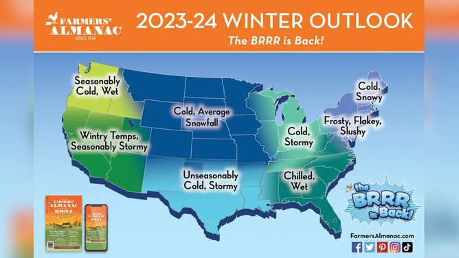 Farmers Almanac Winter 2024 Pacific Northwest Map - Lyndy Roobbie