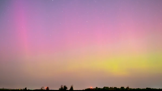 The Northern Lights above Ottawa, Canada on Aug. 5, 2023.