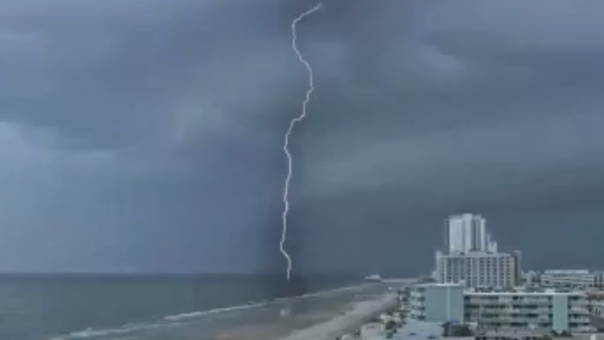 Lightning seen over Central Florida.