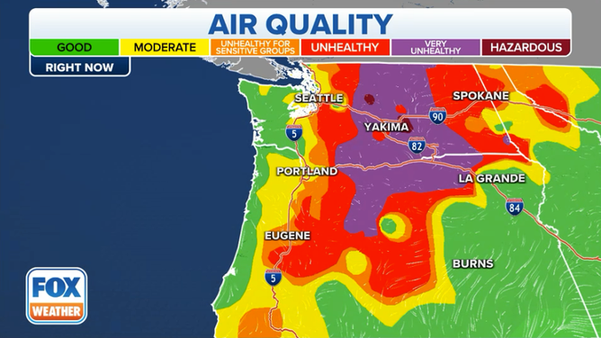 Northwest Air Quality Aug. 23, 2023.