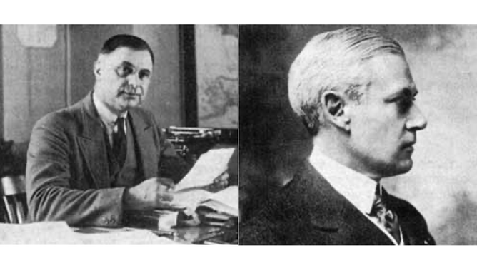 Stephen T. Mather, the First NPS Director (left). Horace M. Albright, the second NPS Director (right).