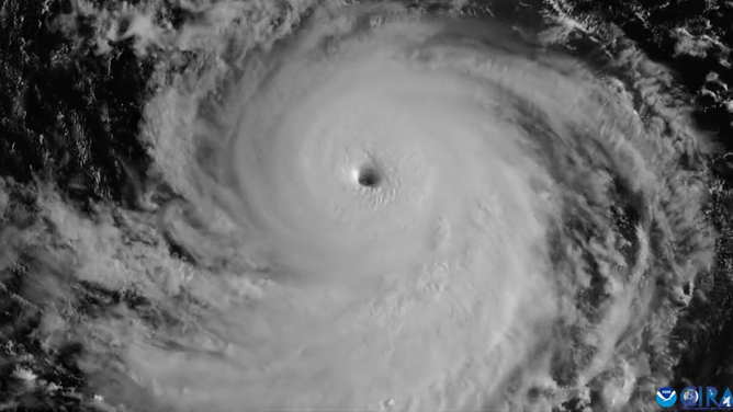 Hurricane Franklin as seen by NOAA's GOES-16 satellite
