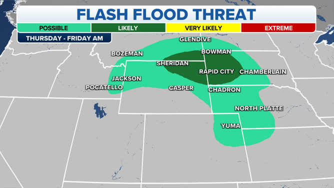 Wednesday and Thursday flood threat.