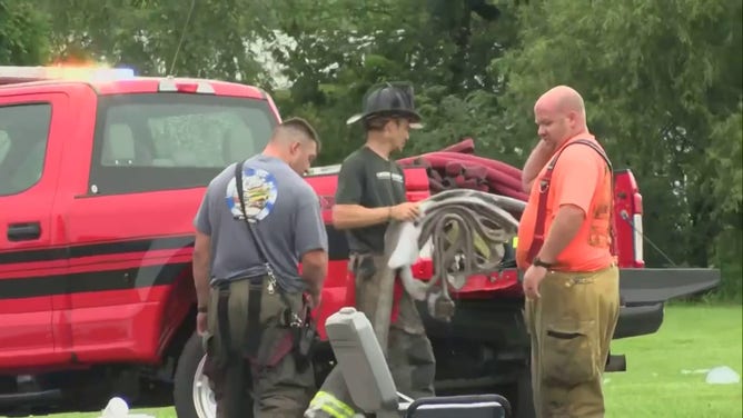 A lightning strike sparked a fire at a southern Illinois church early Monday morning.