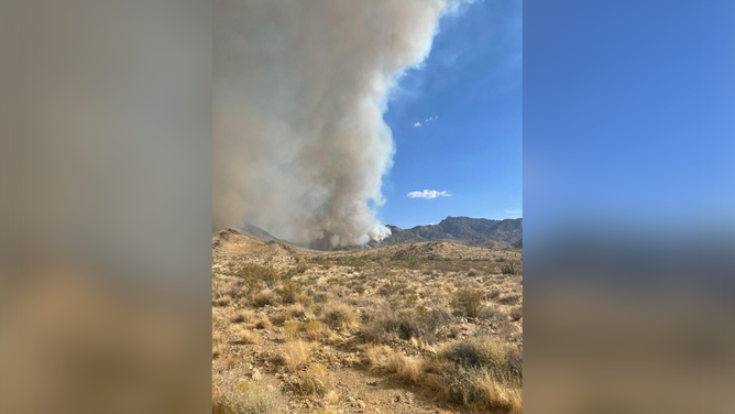 The York Fire burning inside the Mojave National Preserve has scorched more than 82,000 acres and is 30% contained as of Tuesday, August 2, 2023.