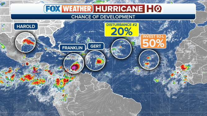 An overview of the tropical Atlantic Ocean on Tuesday, August 22, 2023.