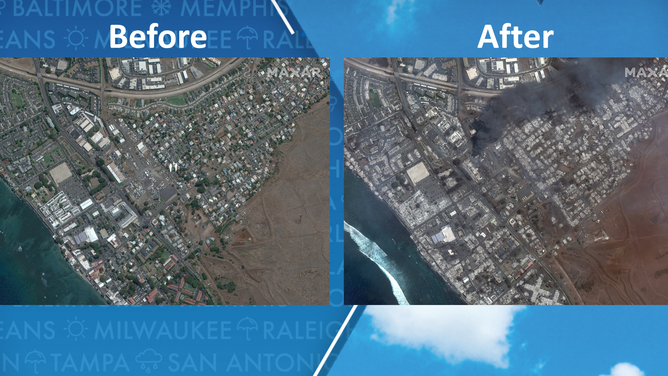 Before and after satellite images - Before 3 