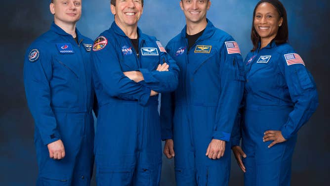 SpaceX Crew-8 Official Crew Portrait with Matthew Dominick, Michael Barratt, Jeanette Epps, (ROS) Aleksandr Grebenkin